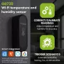 GRB GREENBLUE GB741 lauko WiFi temperatūros ir drėgmės jutiklis, Android/iOS, 3,0 V DC, 2xAAA, IP65
