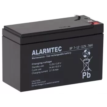 ALARMTEC BP 7-12 AGM akumuliatorius 12V 7Ah sandarus švino rūgšties