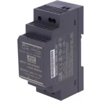 Tech Sterowniki ZS-24/30 DIN Rail maitinimo šaltinis 24V DC 30W juodas
