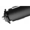 MBG Line HC67C Dvigubas cigarečių degiklio lizdo skirstytuvas su 3 USB-A prievadais, 120W, juodas
