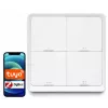 LUXURY-GOODS SC04 ZigBee TUYA Smart Scene Switch – 4 mygtukai, 12 scenų, balta