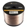 Libox garsiakalbių kabelis 2x2.50mm LB0009-50 garso kabelis 50 m permatomas