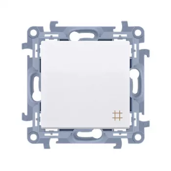KONTAKT SIMON 10 modulių baltas tarpinis kryžminis jungiklis su varžtais 10AX 250V