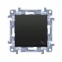 Kontakt Simon 10 Universal Switch Mechanism 1-Module Matte Black 10AX 250V Self-Clamping