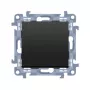 KONTAKT SIMON 10 Universal Switch 10AX 250V Spring Terminals Matte Black 1 Module
