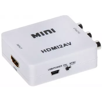 DELTA HDMI į AV keitiklis - juodas