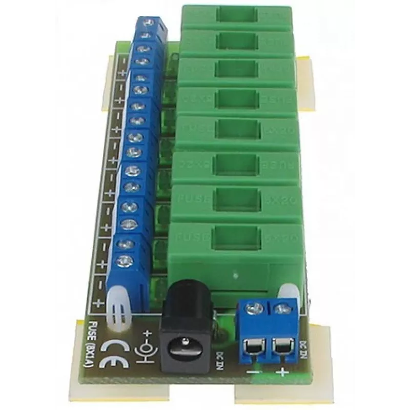 DELTA LZ-8/E maitinimo skirstytuvas, 8 išėjimai, 10-30V DC, 8A, gnybtinė jungtis