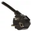 DELTA PD-6/R-2P Apsaugotas nuo viršįtampių elektros lizdų blokas 6 lizdai 2m laidas Juoda