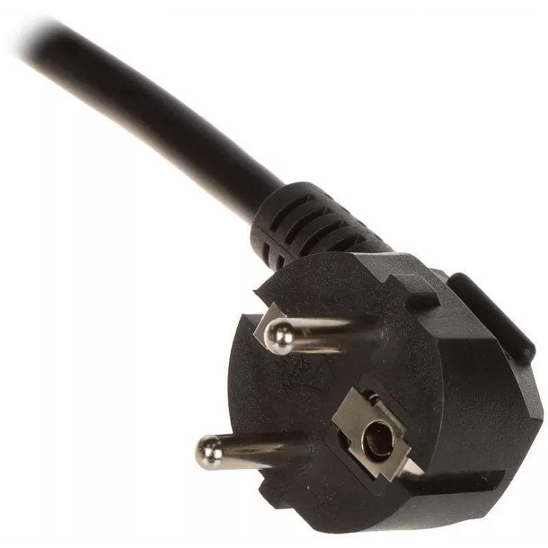 DELTA PD-6/R-2P Apsaugotas nuo viršįtampių elektros lizdų blokas 6 lizdai 2m laidas Juoda