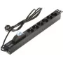 DELTA Power Strip 6 Outlets PD-6/R-1P Black 1.5m