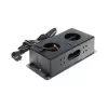 DELTA FPS-3S/CABLE Baldų elektros lizdų blokas su 3 lizdais, 1,5 m laidu, juodas