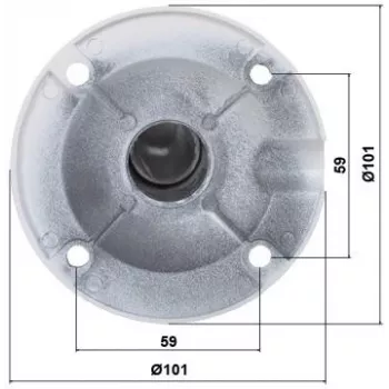 DELTA Teleskopinis lubinis kameros laikiklis BR-60X120 White