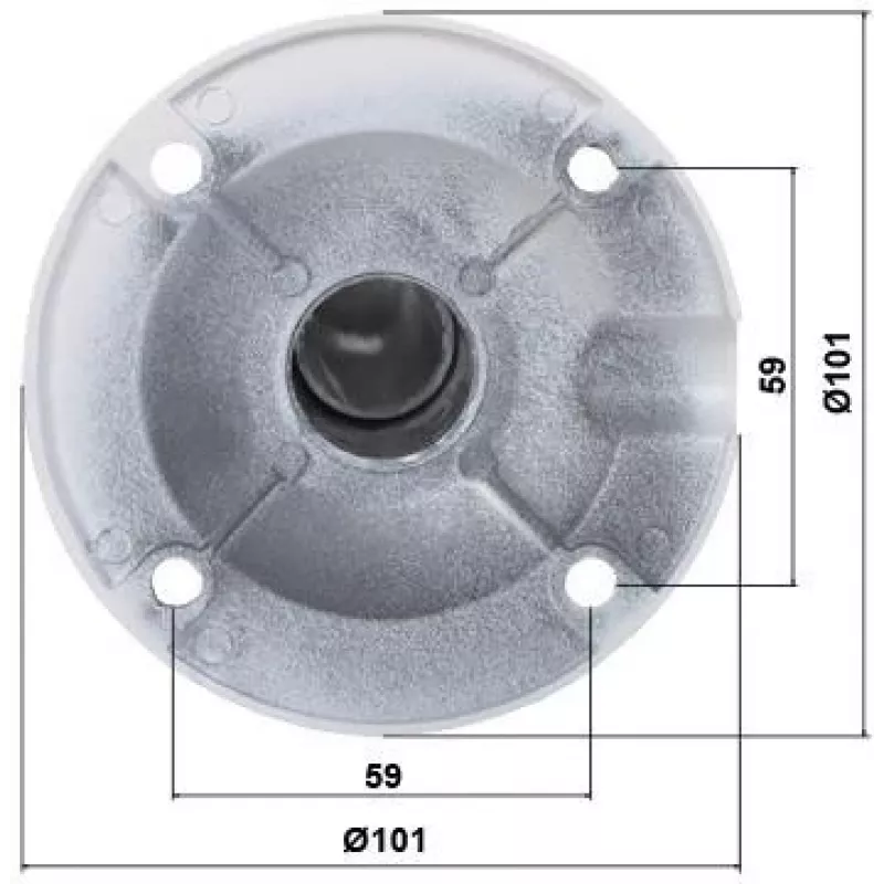 DELTA Teleskopinis lubinis kameros laikiklis BR-60X120 White