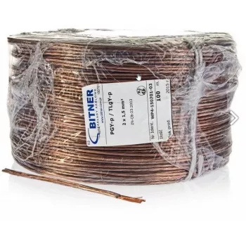 BITNER BiTsound PGY-p (TLgY) 2x0.75mm² Garsiakalbių kabelio ritė 100m
