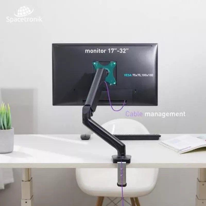 Spacetronik SPA-G110 Stalo laikiklis monitoriui 17-32 colių