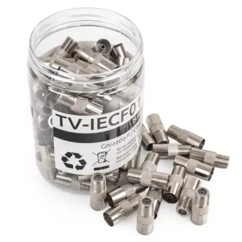 Spacetronik F-Type / IEC koaksialinis jungties modulis - 100 vnt. balti