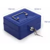 RED EAGLE BOX-150 Metal Cash Box with Key Lock, Red