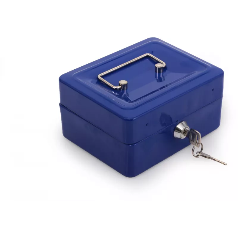 RED EAGLE BOX-150 Metal Cash Box with Key Lock, Red