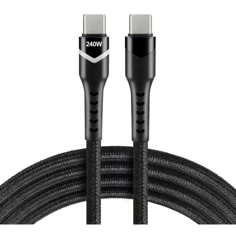 EVERACTIVE USB-C į USB-C laidas CBB-1PDRS 100cm 48V 5A 240W RGB LED