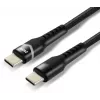 EVERACTIVE USB-C į USB-C laidas 2m 240W RGB LED Juodas CBB-2PDRS