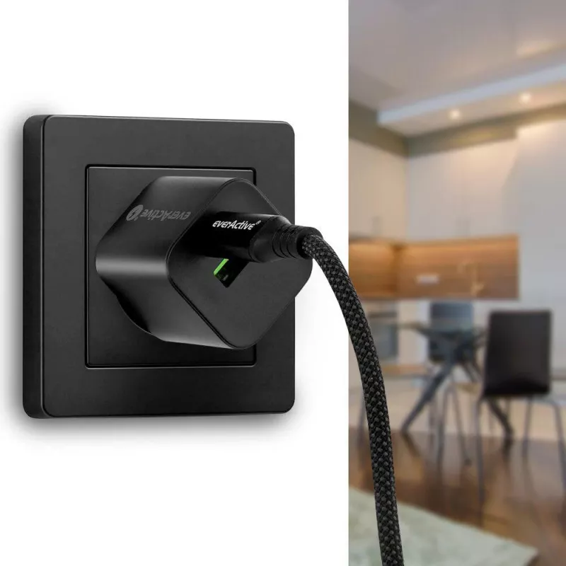 USB-C į USB-C laidas 100cm 100W PD LCD ekranas everActive CBB-1PD5L