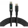 USB-C į USB-C laidas 100cm 100W PD LCD ekranas everActive CBB-1PD5L