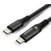 USB-C į USB-C laidas 2m 100W LCD galios ekranas everActive CBB-2PD5L