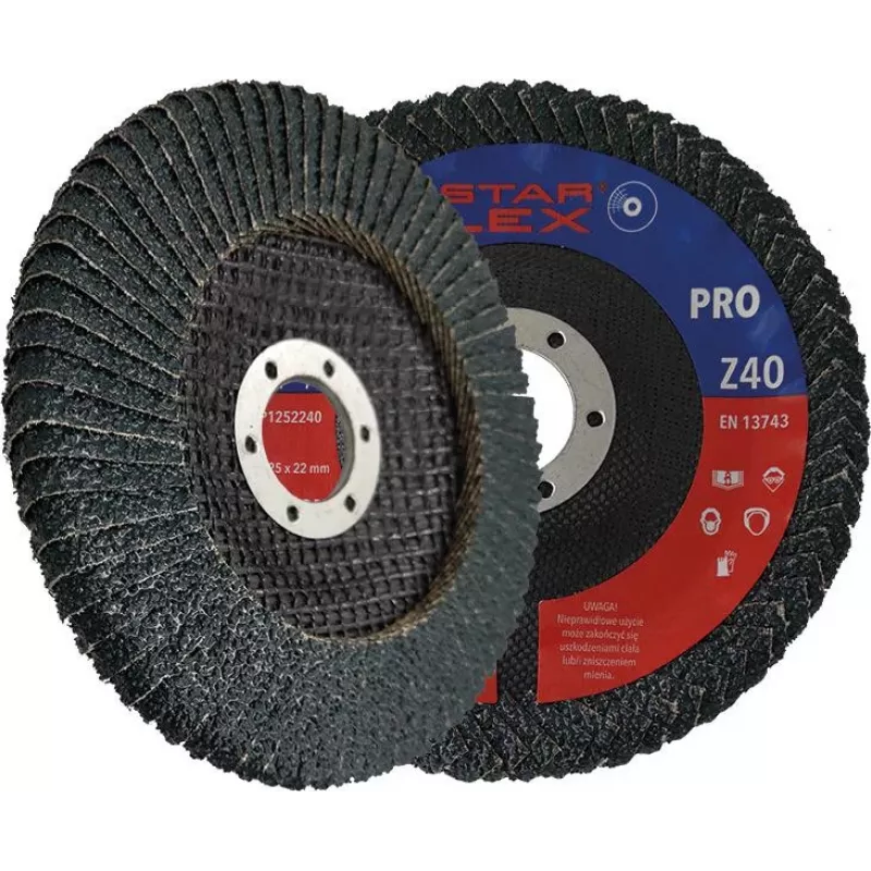 PSG Star Flex Flap Disc 125x22.23mm P40 Zirconia Alumina Conical Type 29 TLP1252240