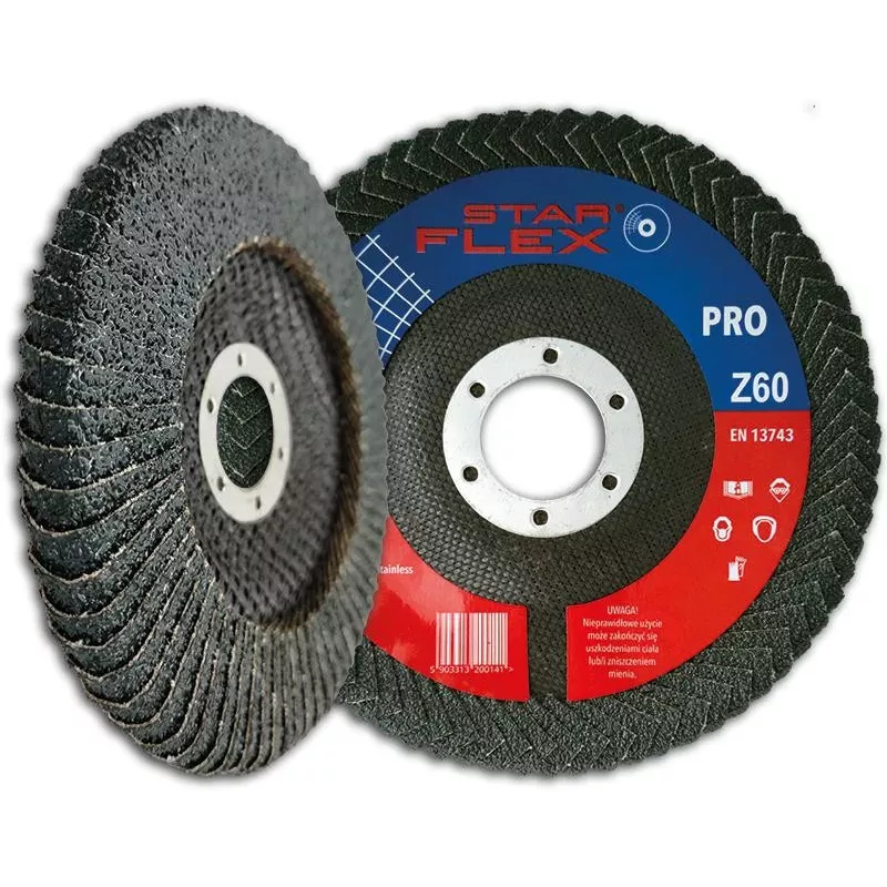 PSG Star Flex Flap Disc 125x22.23mm P60 Zirconia Alumina for Angle Grinder