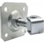 PSG Adjustable Weld-on Hinge 61.019.01 su Montavimo Plokšte 100x100x4mm - M20 Sriegis (Cinkuota Akis)