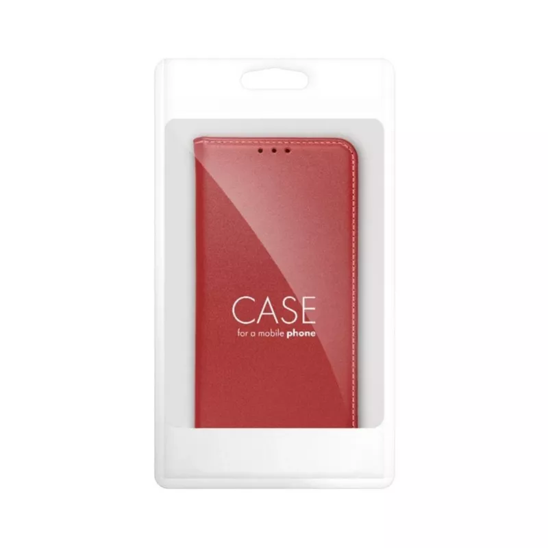 OEM Flip Case, skirtas iPhone 17 Pro / 18 Pro Smart Pro Book Leather Burgundy