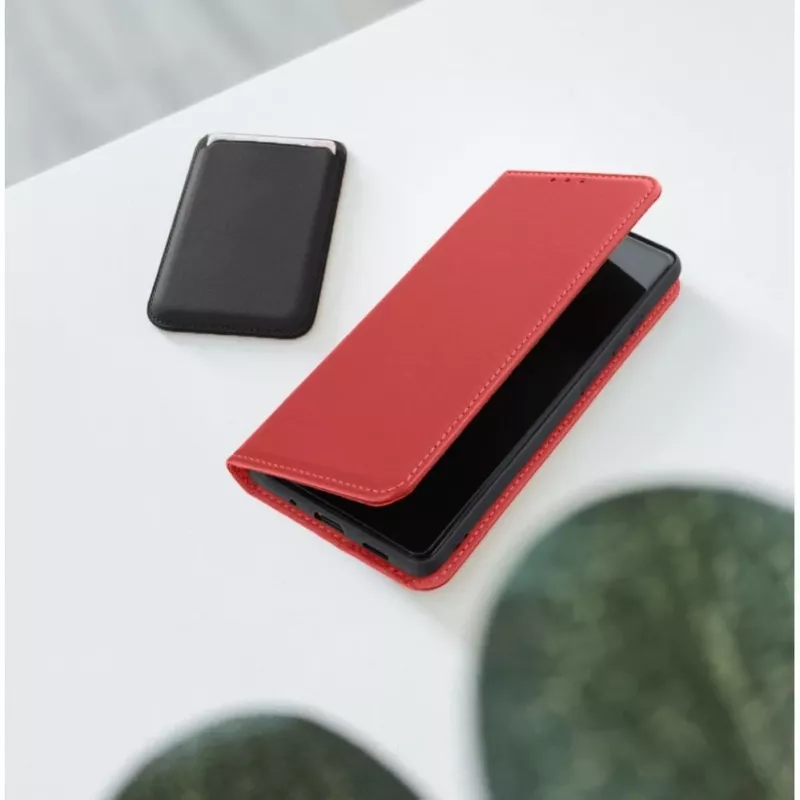 OEM Flip Case, skirtas iPhone 17 Pro / 18 Pro Smart Pro Book Leather Burgundy