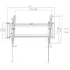 GETFORT GF-T3780-75 Pakreipiamas TV laikiklis sienai, LED/LCD 37-80 colių, 75kg, VESA 650x405mm, juodas
