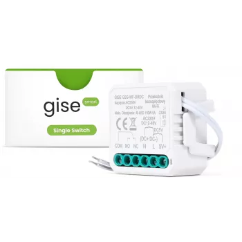 GISE išmanusis vieno kanalo potencialiai laisvas žemos įtampos WiFi relės modulis | Tuya | GSS-WF-DRDC