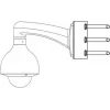 MITON MT-P150V2 Pole Mount Adapter White
