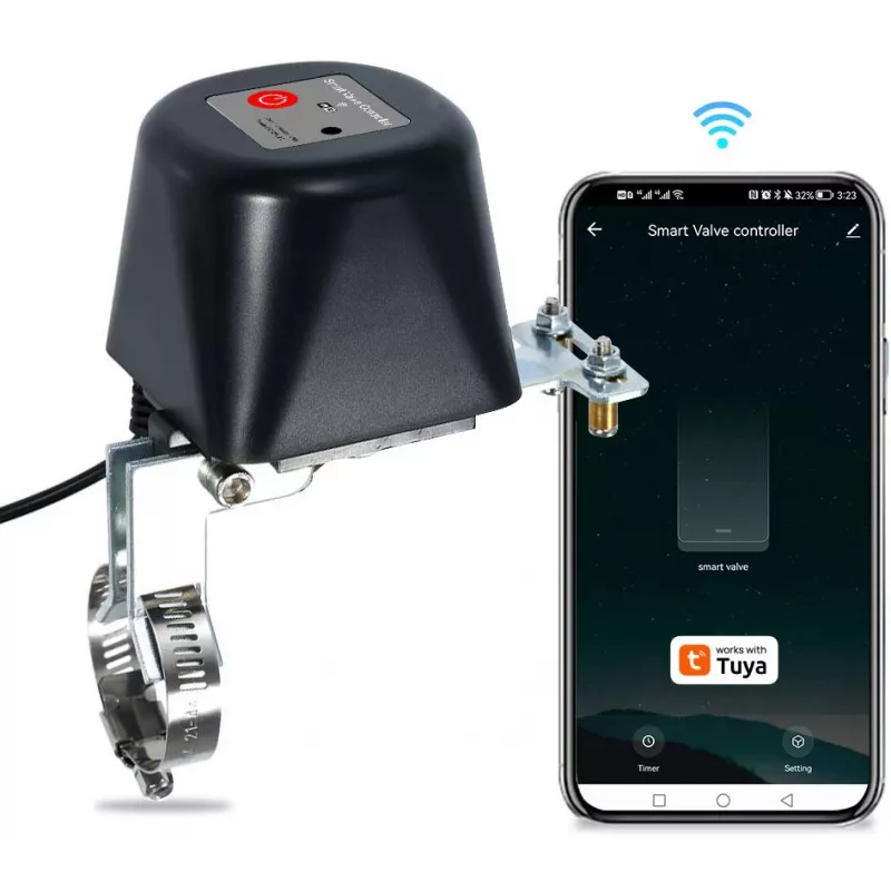 GISE GV-WF Smart Wi-Fi Water/Gas Valve Controller, Tuya Compatible