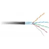 GETFORT Cat.6 F/UTP PVC vidinis tinklo kabelis, juodas, 305m