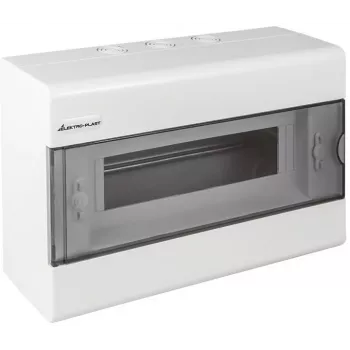 ELEKTRO-PLAST OPATÓWEK SRn-12 Sieninis skirstomasis skydas 12 modulių 1 eilė IP40 permatomos durelės