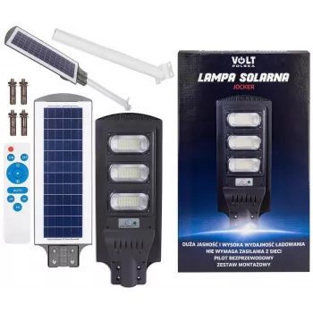 VOLT POLSKA Solar Lamp JOCKER 120 + 12W Panel + Remote