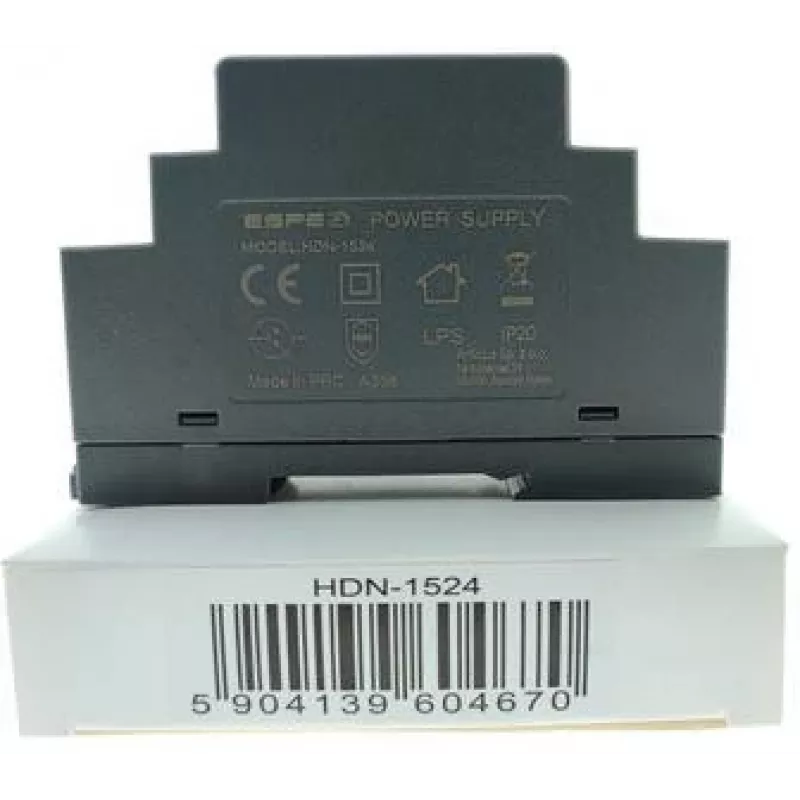 ESPE HDN-1524 DIN bėgio maitinimo šaltinis 24V/15W/0.63A