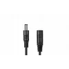 ESPE DC Power Extension Cable 5.0m 2x0.5mm² Braided DC Plug to DC Jack 2.1x5.5mm Black