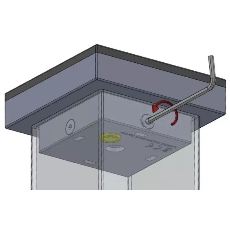 LED įspėjamoji lemputė Proxima SŁUPKOWA gintarinė 12-230V AC/DC IP54