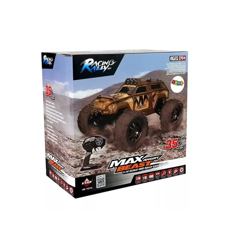 LEAN TOYS Rally Car Remote Controlled Blue 2.4G 1:18 35km/h
