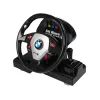LEAN TOYS nuotoliniu valdymu BMW M3 baltas 2.4G vairo pultas 1:18 garsas šviesos