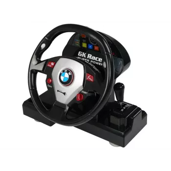 LEAN TOYS nuotoliniu valdymu BMW M3 baltas 2.4G vairo pultas 1:18 garsas šviesos