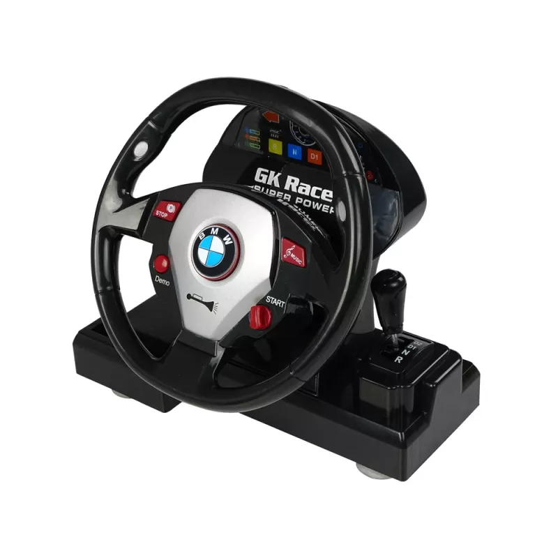 LEAN TOYS nuotoliniu valdymu BMW M3 baltas 2.4G vairo pultas 1:18 garsas šviesos