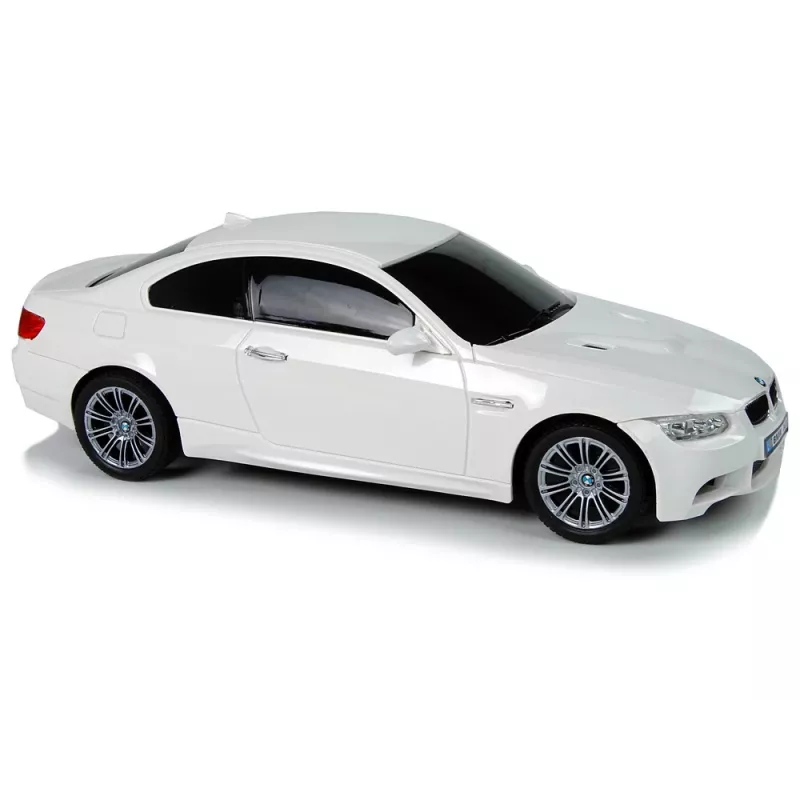 LEAN TOYS nuotoliniu valdymu BMW M3 baltas 2.4G vairo pultas 1:18 garsas šviesos