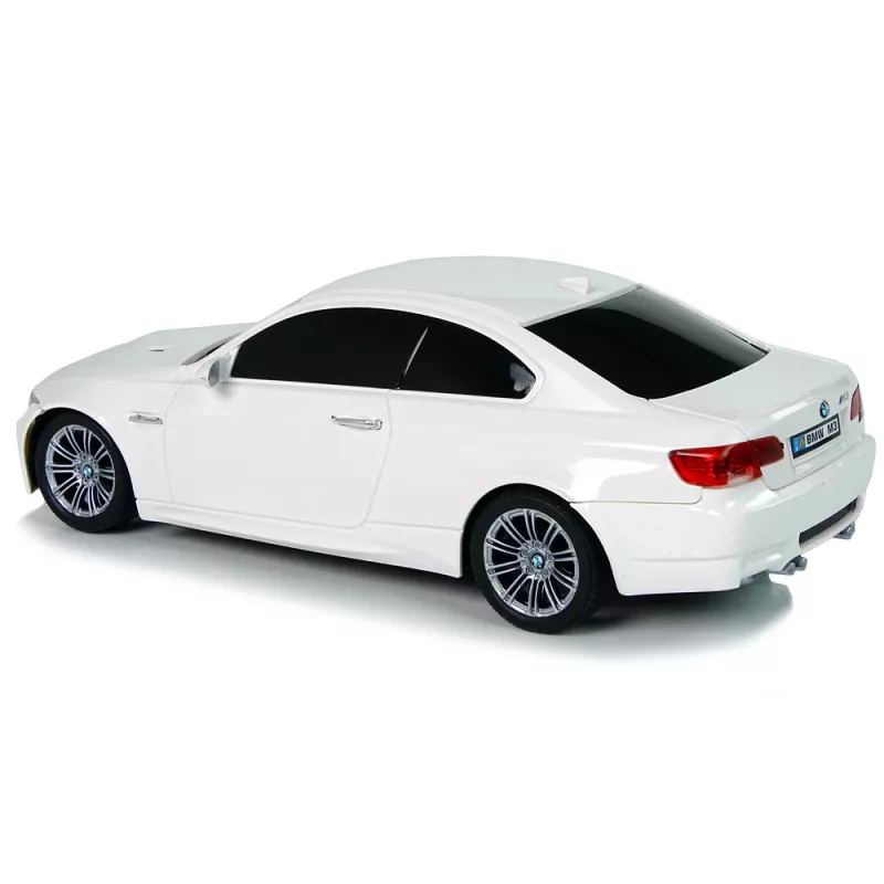 LEAN TOYS nuotoliniu valdymu BMW M3 baltas 2.4G vairo pultas 1:18 garsas šviesos