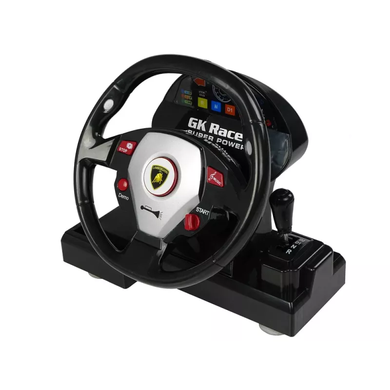 LEAN TOYS nuotoliniu valdymu valdomas Lamborghini Veneno geltonas 2,4 GHz vairo pulteliu RC automobilis su garsu ir šviesomis