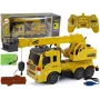 LEAN TOYS nuotoliniu valdymu sunkvežimis 1:20 krano keltuvas Pilot 2.4G garsas šviesos